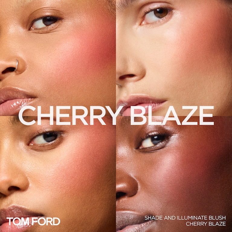Shade and Illuminate Blush, 6.5 g, 4 Cherry Blaze, 4, Model, light